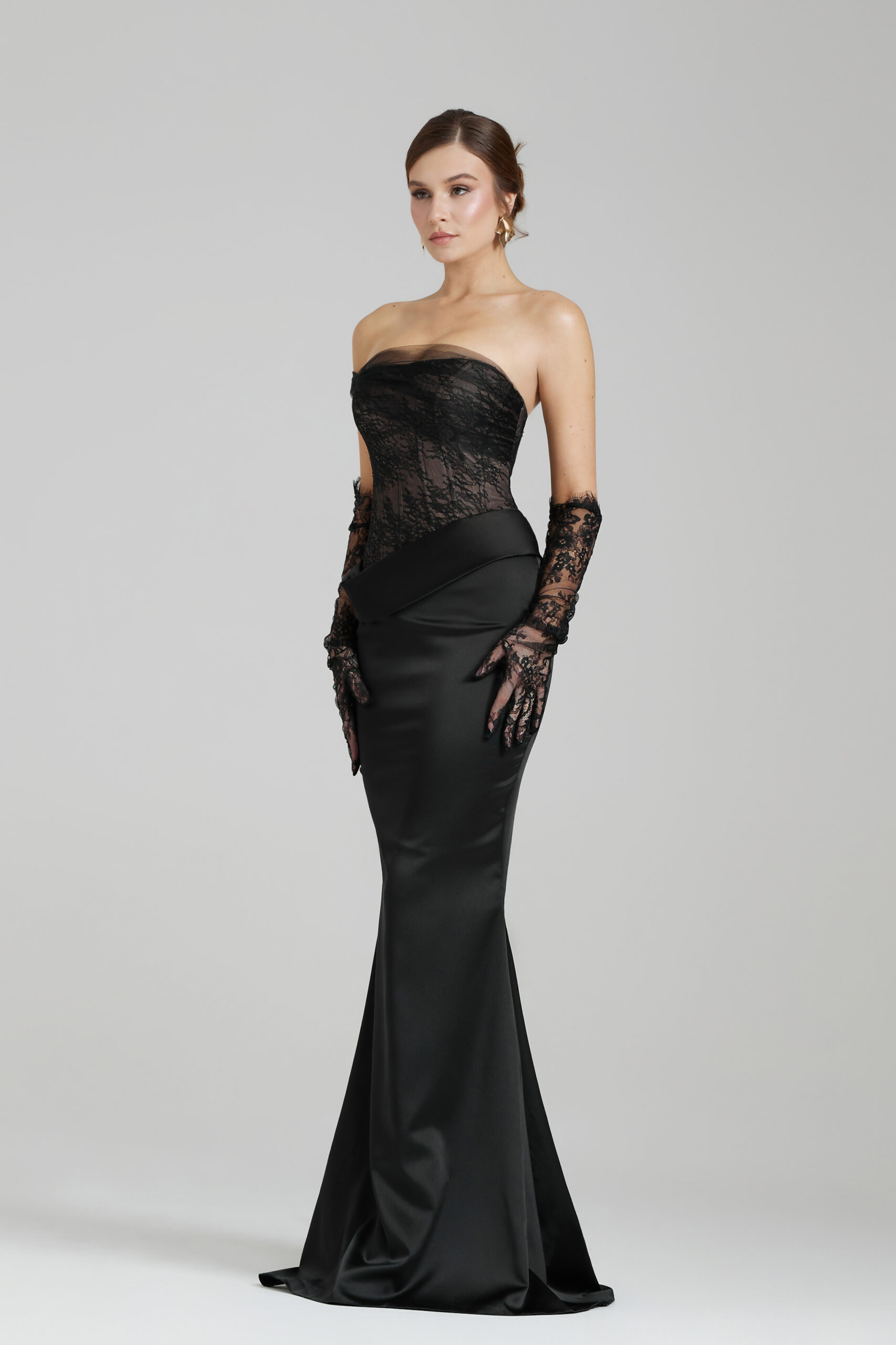 Side picture of Ôzé by THD dress in Black