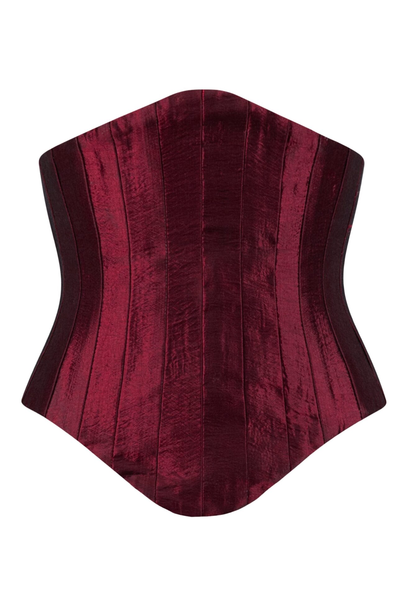 e-Commerce picture of Ôzé by THD accessory "Burgundy Metallic Taffeta Corset Front"