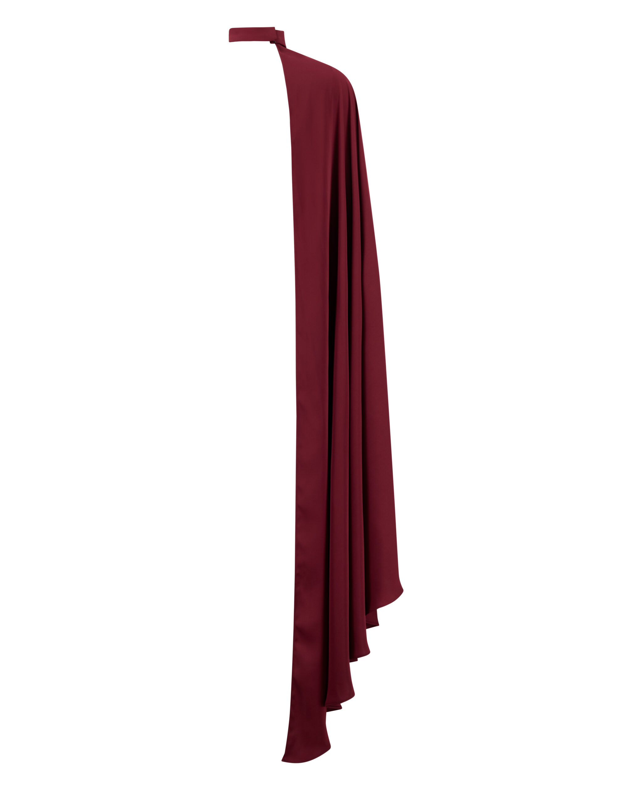 e-Commerce picture of Ôzé by THD accessory "Burgundy Choker Shoulder Cape Front"